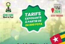 Le Centre togolais des expositions et foires de Lomé (CETEF-Lomé) annonce l’organisation de la 5è édition de la Foire 'Made in Togo'.