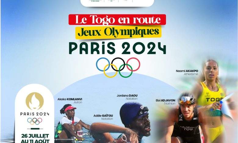 L'équipe olympique du Togo qui va défendre les couleurs nationales aux Jeux Olympiques (JO) Paris 2024 est connue. Elle est composée de cinq (05) athlètes qualifiés dans quatre (04) disciplines.