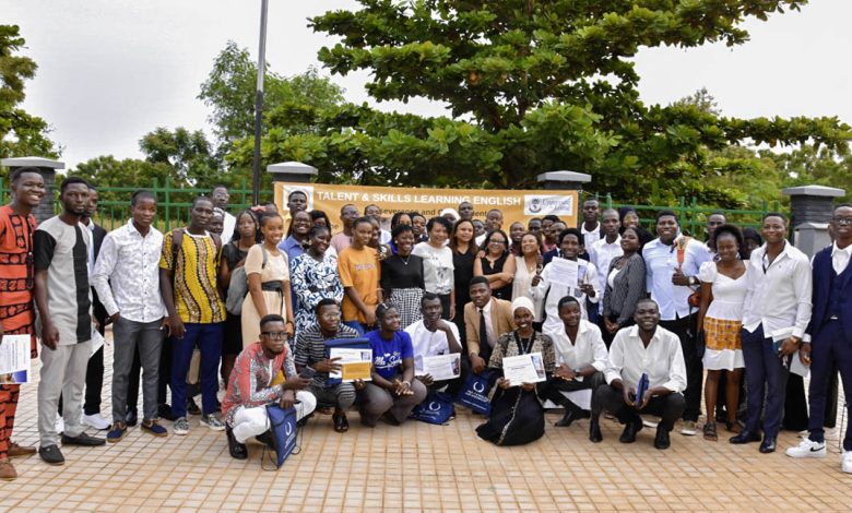 60 étudiants de l’Université de Lomé (UL) bénéficiaires du programme TALENT & SKILLS LEARNING ENGLISH ont reçu le 13 juillet dernier leurs certificats de participation